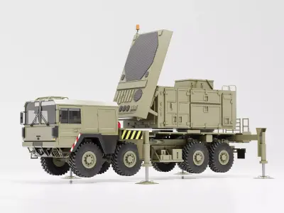 Radar AN MPQ-53 MAN KAT 3D model