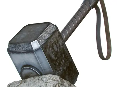 Mjolnir Hammer Replica 3D model