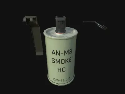ANM8 Smoke Grenade Low-poly 3D model