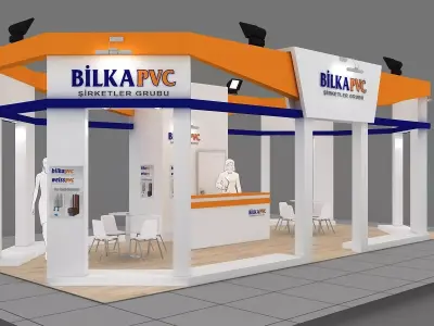 Exhibition Stand - ST0042 3D model