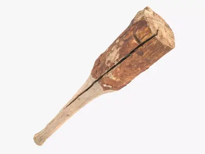 Club Cracked Low-poly 3D model