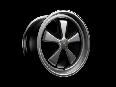 Porsche 911 S rim with Pirelli P Zero tire 3D model