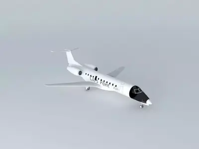 Embraer ERJ 135 Cats Paint Free 3D model