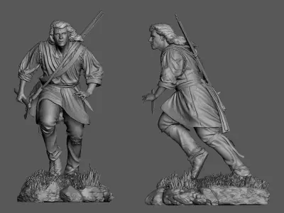 Hawkeye The Last of the Mohicans 3D print model