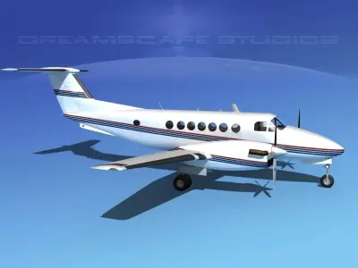 Beechcraft 350 Super King Air V04 3D model