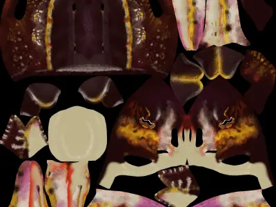 Cuttlefish octopus 3D model