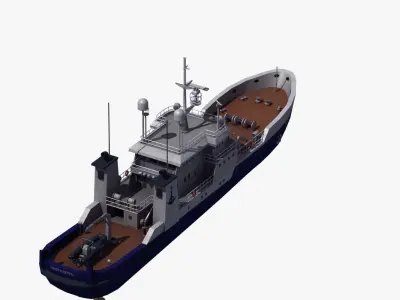 Fisheries Protection Vessel 3D model
