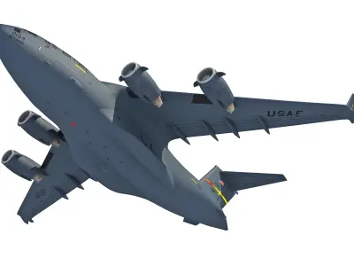 C17 Globemaster III Military Aircraft 3D model