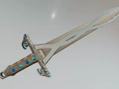 Mooncasters Claymore Low-poly 3D model