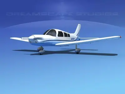 Piper PA-28 V07 3D model