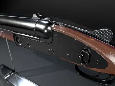 Shot Gun Low-poly 3D model