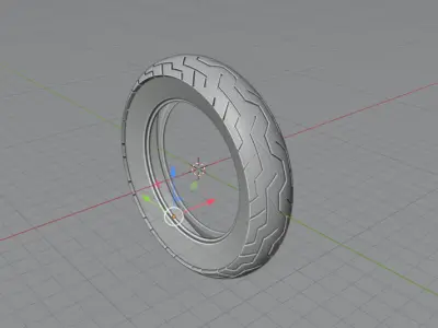 MOTO tire DV4 highpoly non brand 3D model