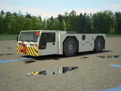 Airport tow tractor SCHOPF F300 3D model