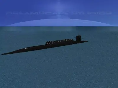Ohio Class USS Pennsylvania SSBN-735 3D model