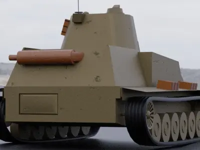 7TP - polish tank - World of Tanks edition 3D model