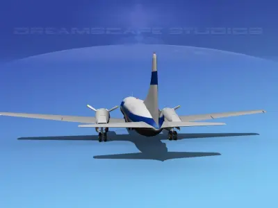 Convair CV-340 Private 1 3D model