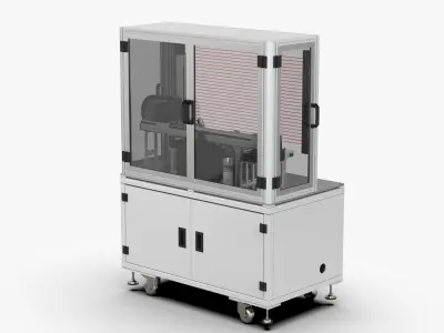 Semi Automatic Turning Machine 3D model