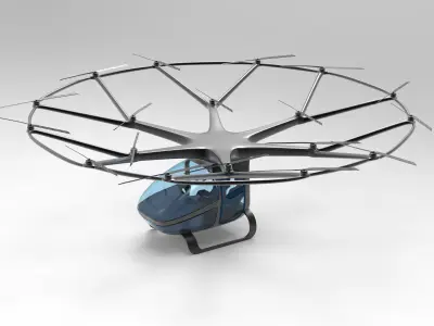 Drone Air Taxi Low-poly 3D model