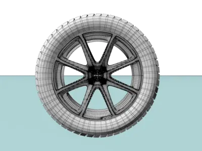 Fox FX2 wheel 3D model