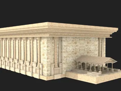 ancient buildings 3D model