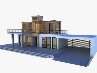 Modern house 3D model