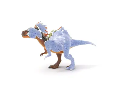 Feathered Dinosaur model pack Low-poly 3D model