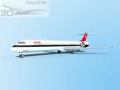 Falcon3D MD-80 Swissair 3D model