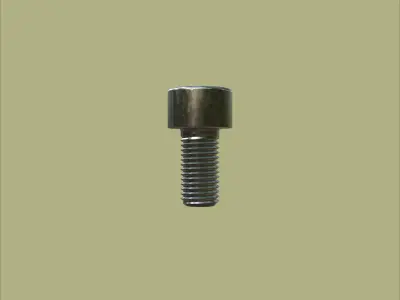 Steel Stained M6 Torx T30 Cap Bolt with PBR 4K 3D model