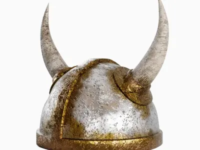 Viking Helmet Set 3D model