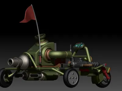 fan-art son goku jet buggy Dragon Ball Model kit 3D print model