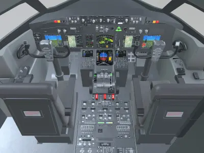 Airplane Cockpit 3D model