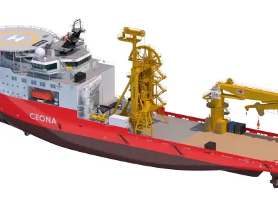 ULSTEIN SX121 Pipelay and construction vessel Polar Onyx 3D model