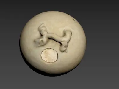 Historic Lime Storage Jar from Vietnam 3D model