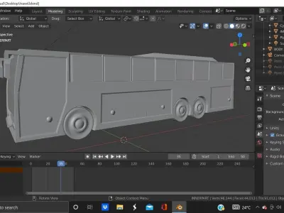 3D TRAVELLS  WITH  MATERAILS Free 3D model