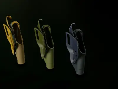Safariland holster 2 Low-poly 3D model