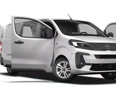 Opel Vivaro Electric Van L3 HQ Interior 2024 3D model