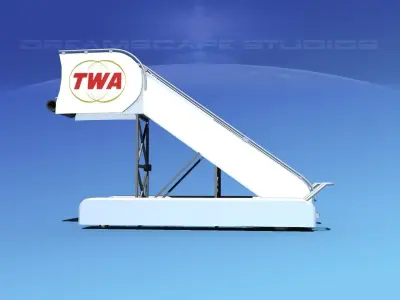 Airport Stairs TWA 3D model