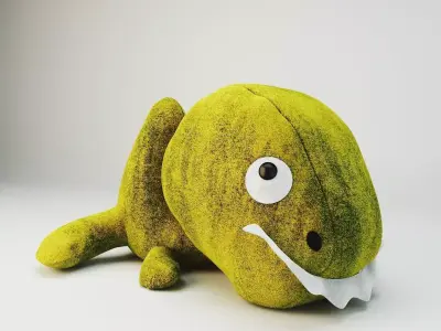 T-rex Cute Plush Doll 3D model