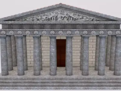 Parthenon Greek Temple 3D model