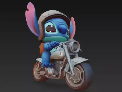 Stitch - Motorbike 3D print model