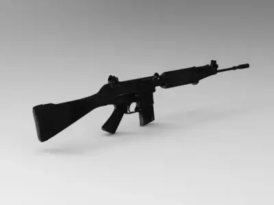 FN CAL assault rifle 3D model