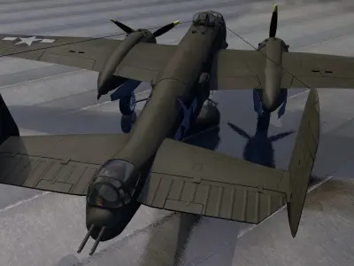 North American B-25H Mitchell 3D model