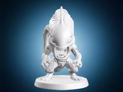 Alien Xenomorph Chibi 3D print model