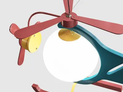 HELICOPTER LAMP Low-poly 3D model