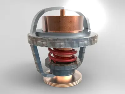 Thermostat switch Free 3D model