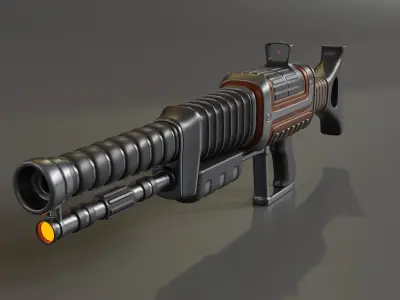 Sci-Fi Rifle 3D model