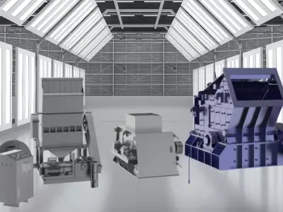 crusher machines 3D model