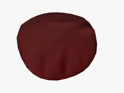 Commando Beret - Low Poly PBR Low-poly 3D model