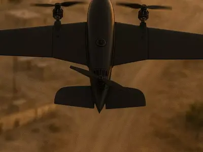 Tilt Rotor VTOL Drone 3D model