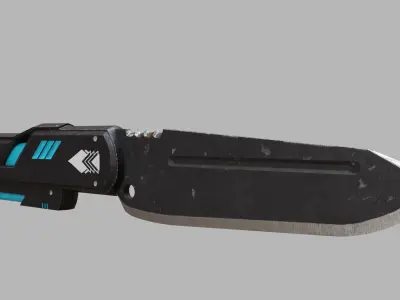 Futuristic Knife 3D model